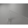 Mexen Lunar-F Duo faltbare Duschkabine 75 x 70 cm, transparent, gebürsteter Nickel - 836-075L-070P-97-00