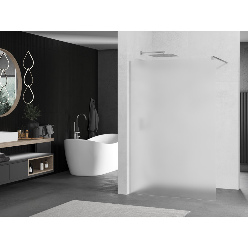 Mexen Kioto Duschewand Walk-in 90 x 200 cm, Frost 8 mm, Chrom - 800-090-101-01-30