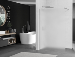 Mexen Kioto Duschwand Walk-in 120 x 200 cm, Mattglas 8 mm, Chrom - 800-120-101-01-30