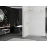 Mexen Kioto Duschwand Walk-in 110 x 200 cm, Frost 8 mm, Gold - 800-110-101-50-30