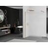 Mexen Kioto Duschwand Walk-in 90 x 200 cm, Frost 8 mm, Roségold - 800-090-101-60-30