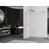 Mexen Kioto Duschwand Walk-in 100 x 200 cm, Frost 8 mm, Roségold - 800-100-101-60-30