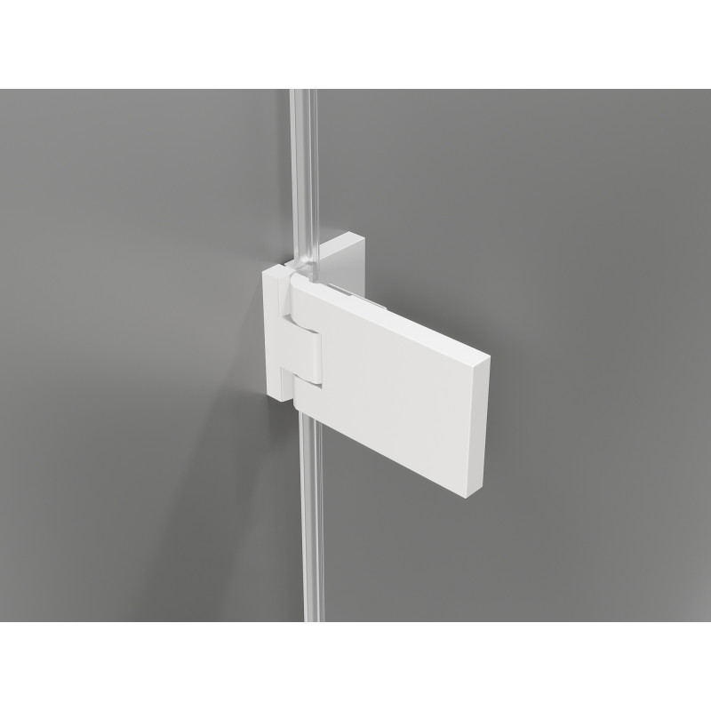 Mexen Lunar-F Duschkabine klappbar links 95 x 80 cm, transparent, weiß - 836-095-080-20-00-L