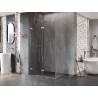 Mexen Lunar-F Faltdusche links 100 x 80 cm, transparent, weiß - 836-100-080-20-00-L