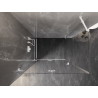 Mexen Lunar-F klappbare Duschkabine links 100 x 90 cm, transparent, weiß - 836-100-090-20-00-L