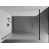 Mexen Kioto Duschwand Walk-in 120 x 200 cm, Frost 8 mm, Schwarz - 800-120-101-70-30