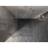 Mexen Lunar-F Falttür-Duschkabine links 80 x 80 cm, transparent, golden - 836-080-080-50-00-L