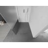 Mexen Kioto Duschwand Walk-in 80 x 200 cm, transparent/satiniert 8 mm, Chrom - 800-080-101-01-35