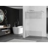 Mexen Kioto Duschwand Walk-in 80 x 200 cm, transparent/satiniert 8 mm, Chrom - 800-080-101-01-35