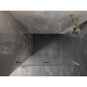 Mexen Lunar-F faltbare Duschkabine links 95 x 80 cm, transparent, gold - 836-095-080-50-00-L