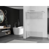 Mexen Kioto Duschwand Walk-in 100 x 200 cm, transparent/matt 8 mm, Chrom - 800-100-101-01-35