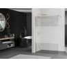 Mexen Kioto Duschwand Walk-in 80 x 200 cm, transparent/Mattglas 8 mm, golden - 800-080-101-50-35