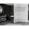 Mexen Kioto Duschwand Walk-in 90 x 200 cm, transparent/matt 8 mm, gold - 800-090-101-50-35