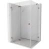 Mexen Lunar-F Duschkabine faltbar links 90 x 80 cm, transparent, Roségold- 836-090-080-60-00-L