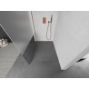 Mexen Kioto Duschwand Walk-in 90 x 200 cm, transparent/Eisglas 8 mm, Roségold - 800-090-101-60-35
