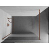 Mexen Kioto Duschwand Walk-in 90 x 200 cm, transparent/Eisglas 8 mm, Roségold - 800-090-101-60-35