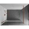 Mexen Kioto Walk-In-Duschwand 120 x 200 cm, transparent/gefroren 8 mm, Roségold - 800-120-101-60-35