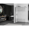 Mexen Kioto Duschwand Walk-in 80 x 200 cm, transparent/matt 8 mm, schwarz - 800-080-101-70-35