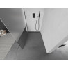 Mexen Kioto Duschwand Walk-in 90 x 200 cm, transparent/Mattglas 8 mm, schwarz - 800-090-101-70-35