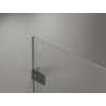 Mexen Lunar-F Duschkabine, faltbar links 90 x 90 cm, transparent, Gun Gray gebürstet - 836-090-090-66-00-L