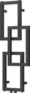 Mexen Grid dekorativer Badezimmerheizkörper 870 x 360 mm, 209 W, anthrazit - W215-0870-360-00-66