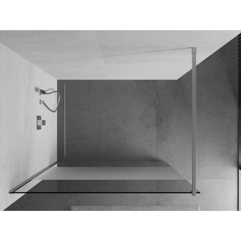 Mexen Kioto Duschwand Walk-in 70 x 200 cm, transparent/frost 8 mm, Chrom - 800-070-101-01-35