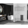 Mexen Kioto+ Duschwand mit Ablage Walk-in 80 x 200 cm, transparent/matt, Chrom - 800-080-121-01-35