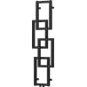 Mexen Grid dekorativer Badezimmerheizkörper 1115 x 360 mm, 279 W, schwarz - W215-1115-360-00-70