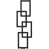 Mexen Grid dekorativer Badezimmerheizkörper 1115 x 360 mm, 279 W, schwarz - W215-1115-360-00-70
