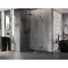 Mexen Lunar-F Falttür-Duschkabine links 90 x 90 cm, transparent, schwarz - 836-090-090-70-00-L