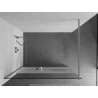 Mexen Kioto+ Duschwand mit Regal Walk-in 100 x 200 cm, transparent/mattiert, Chrom - 800-100-121-01-35