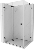 Mexen Lunar-F faltbare Duschkabine links 95 x 90 cm, transparent, schwarz - 836-095-090-70-00-L