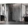 Mexen Lunar-F faltbare Duschkabine links 85 x 80 cm, transparent, Gun Metal - 836-085-080-95-00-L