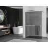 Mexen Kioto+ Duschwand mit Ablage Walk-in 70 x 200 cm, graphit, chrom - 800-070-121-01-40