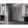 Mexen Lunar-F faltbare Duschkabine links 90 x 90 cm, transparent, Gun Metal - 836-090-090-95-00-L