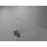 Mexen Lunar-F faltbare Duschkabine links 90 x 90 cm, transparent, Gun Metal - 836-090-090-95-00-L
