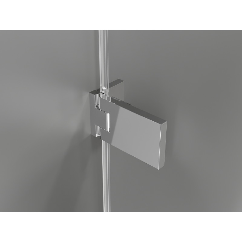 Mexen Lunar-F Duo faltbare Duschkabine 95 x 95 cm, transparent, Chrom - 836-095L-095P-01-00