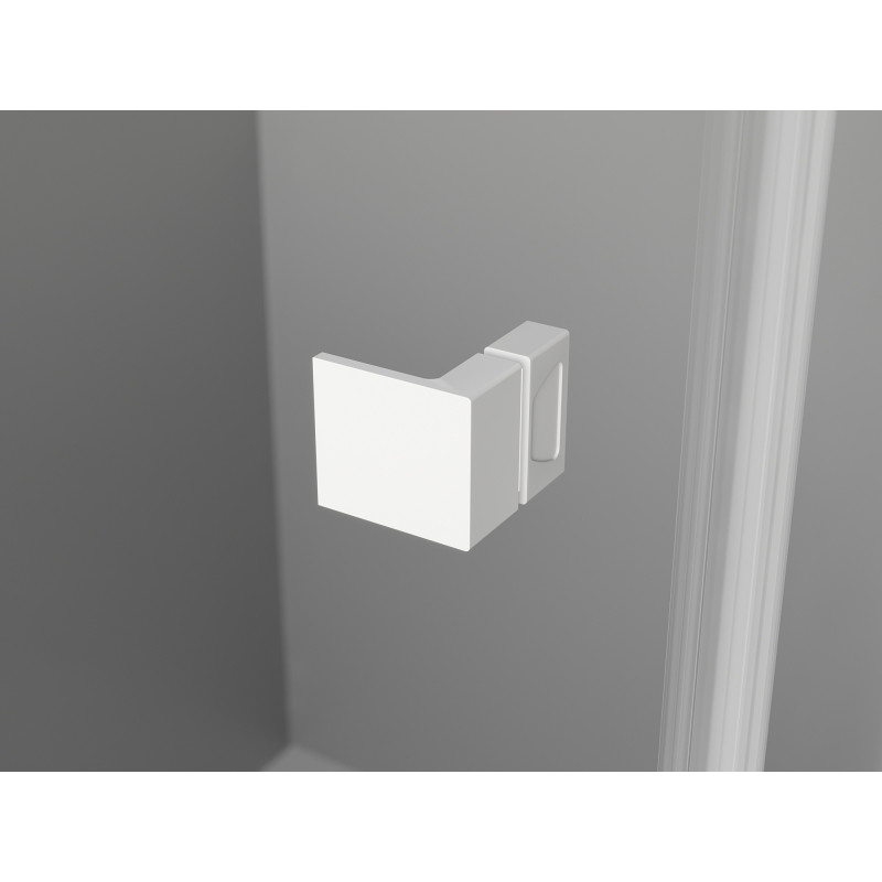 Mexen Lunar-F Duo klappbare Duschkabine 95 x 70 cm, transparent, weiß - 836-095L-070P-20-00