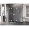 Mexen Lunar-F Duo faltbare Duschkabine 95 x 95 cm, transparent, weiß - 836-095L-095P-20-00