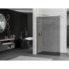 Mexen Kioto Duschwand Walk-in 70 x 200 cm, Graphit 8 mm, Gold - 800-070-101-50-40