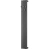 Mexen Flux dekorativer Badezimmerheizkörper 1500 x 240 mm, 450 W, Anthrazit - W127-1500-240-00-66