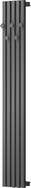 Mexen Flux dekorativer Badezimmerheizkörper 1500 x 240 mm, 450 W, Anthrazit - W127-1500-240-00-66