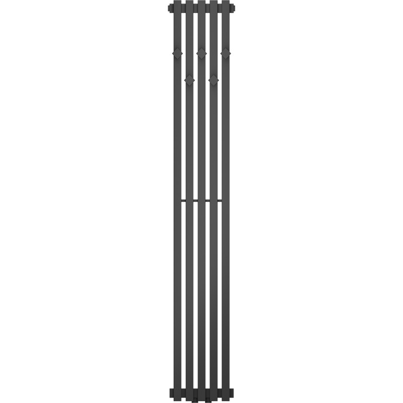 Mexen Flux dekorativer Badezimmerheizkörper 1500 x 240 mm, 450 W, Anthrazit - W127-1500-240-00-66