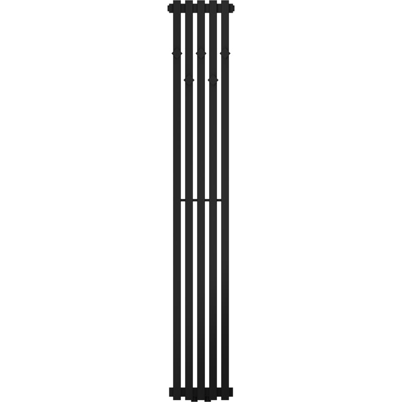 Mexen Flux dekorativer Badezimmerheizkörper 1500 x 240 mm, 450 W, schwarz - W127-1500-240-00-70