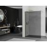 Mexen Kioto Duschwand Walk-in 90 x 200 cm, graphit 8 mm, gold - 800-090-101-50-40