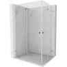 Mexen Lunar-F Duo faltbare Duschkabine 95 x 85 cm, transparent, gold - 836-095L-085P-50-00