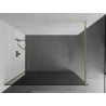 Mexen Kioto Duschwand Walk-in 120 x 200 cm, graphit 8 mm, gold - 800-120-101-50-40
