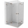 Mexen Lunar-F Duo faltbare Duschkabine 95 x 85 cm, transparent, Roségold - 836-095L-085P-60-00