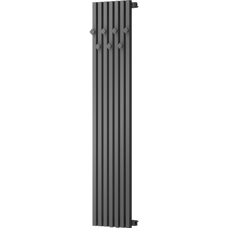 Mexen Flux dekorativer Badezimmerheizkörper 1500 x 340 mm, 630 W, Anthrazit - W127-1500-360-00-66