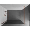 Mexen Kioto Duschwand Walk-in 70 x 200 cm, Grafit 8 mm, Roségold - 800-070-101-60-40